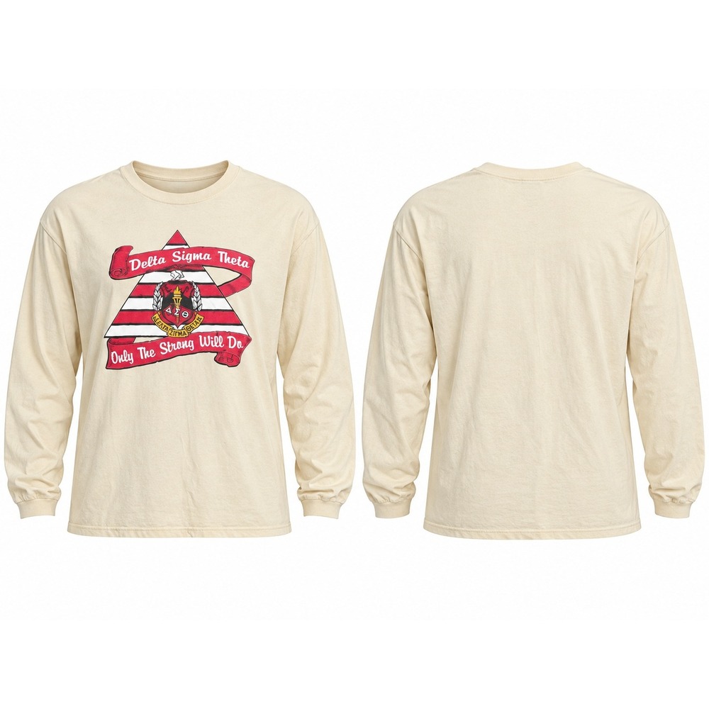 Vintage Delta Sigma Theta Womens XL Long Sleeve T-Shirt DST Sorority Greek B0